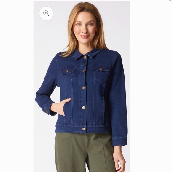 Habitat Set! Stonewash Denim Stretch Jacket & Denim Stretch Leggings navy blue - Picture 10 of 11